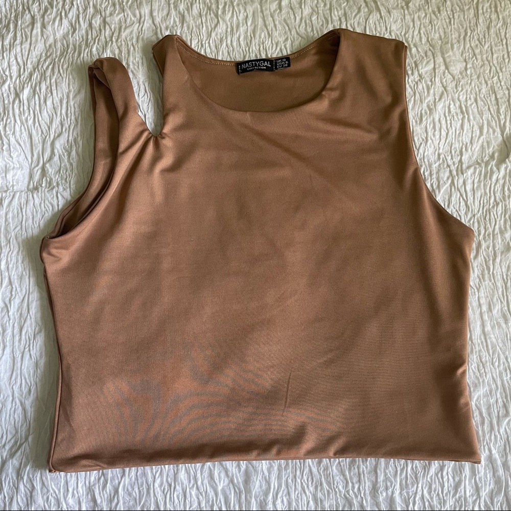 Nasty Gal Beige Seamless Chic Tank Top